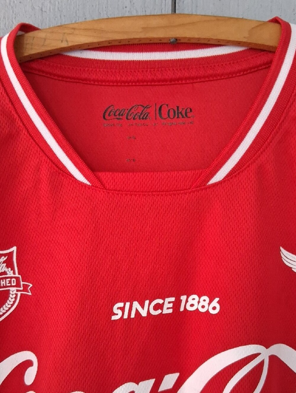 Coca Cola Red Short Sleeve Logo Jersey - Picture 2 of 3